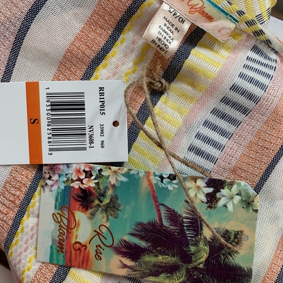 Striped cotton fringe poncho from Bloomingdales - Picture 5 of 7